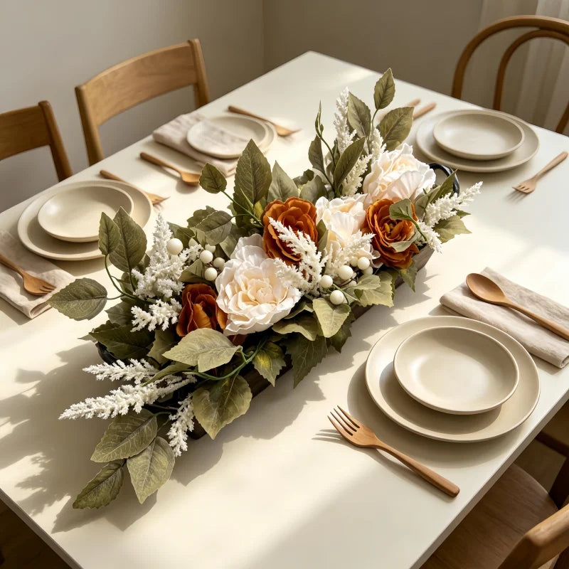 Autumn Pumpkin Peony Wreath