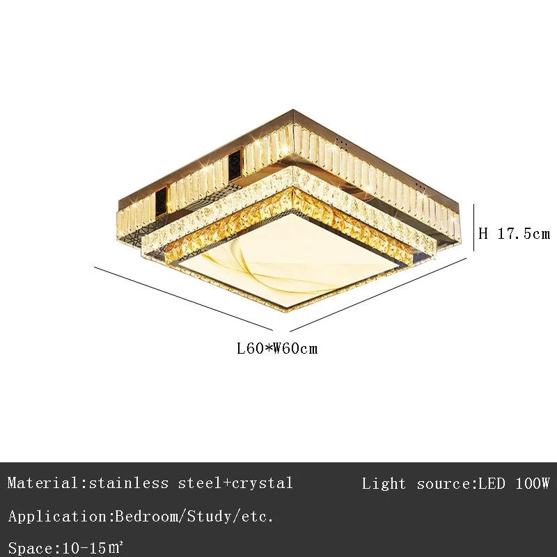 Gold K9 Crystal Chandelier