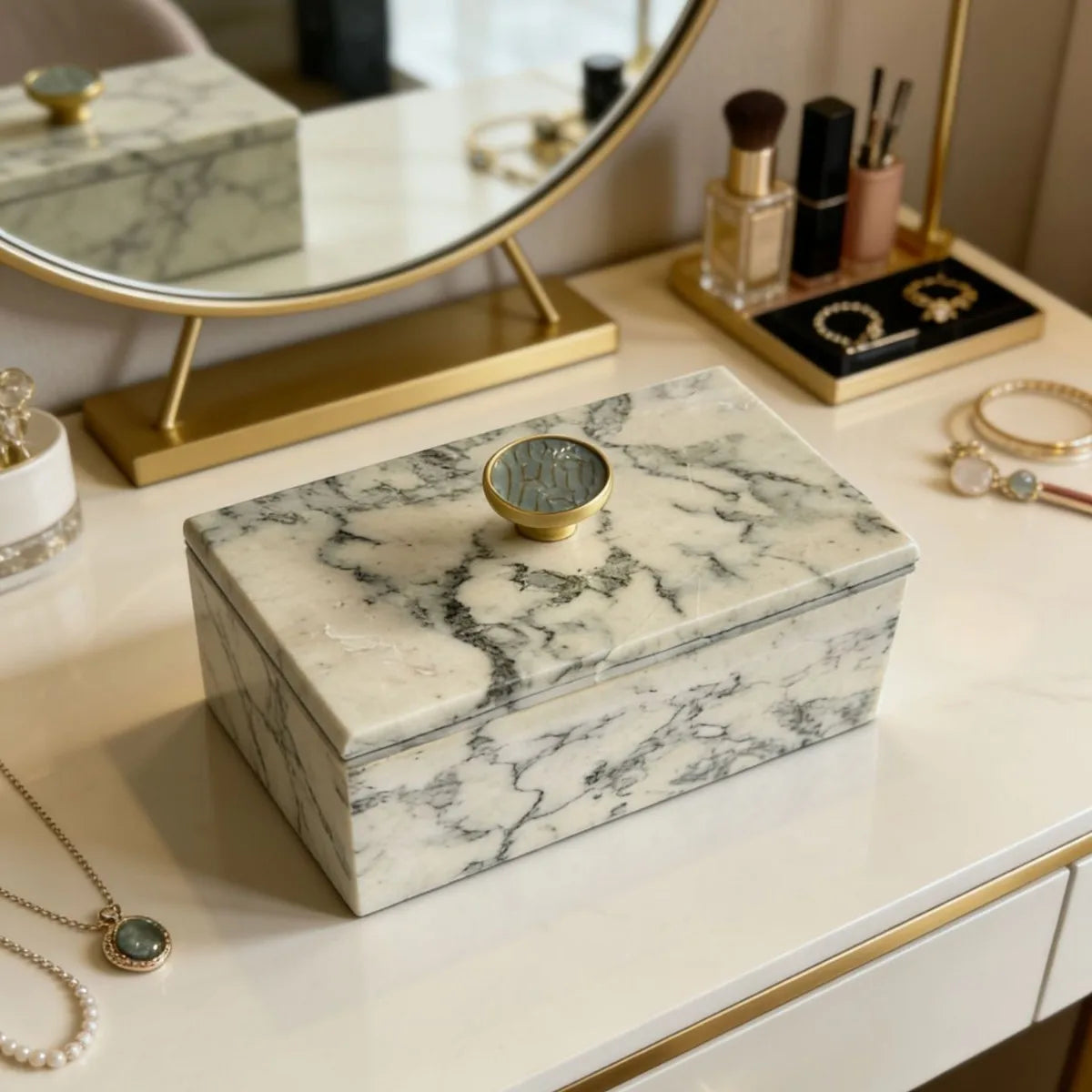 Marble Jewellery Box