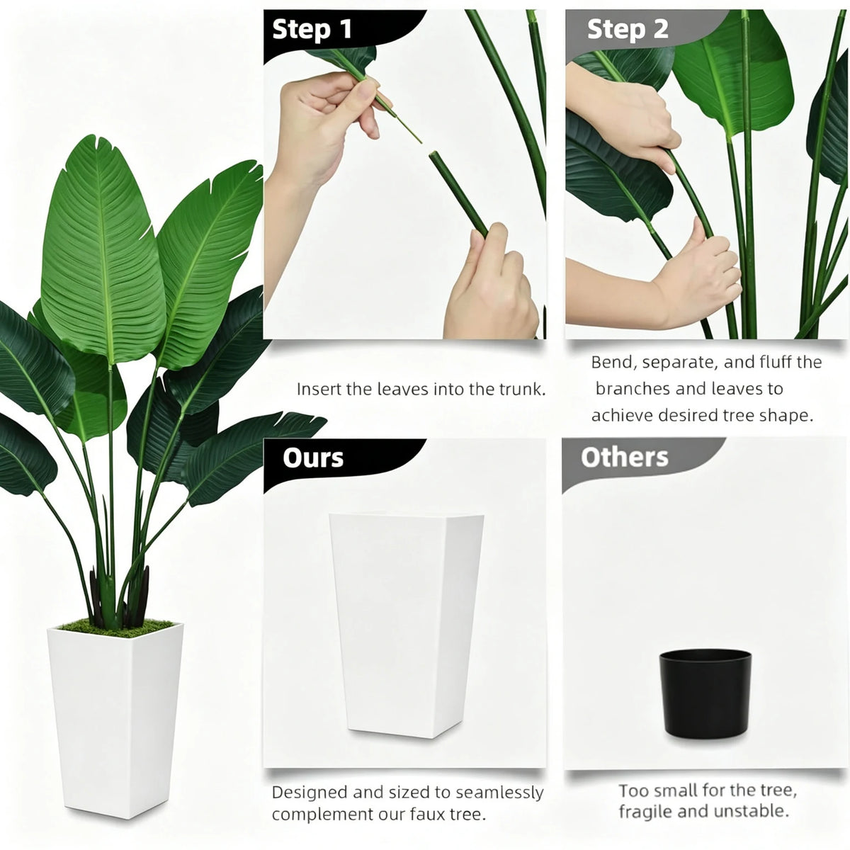 Bird of Paradise Faux Tree