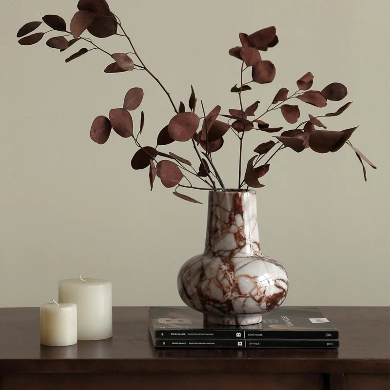 Calacatta Red Marble Vase