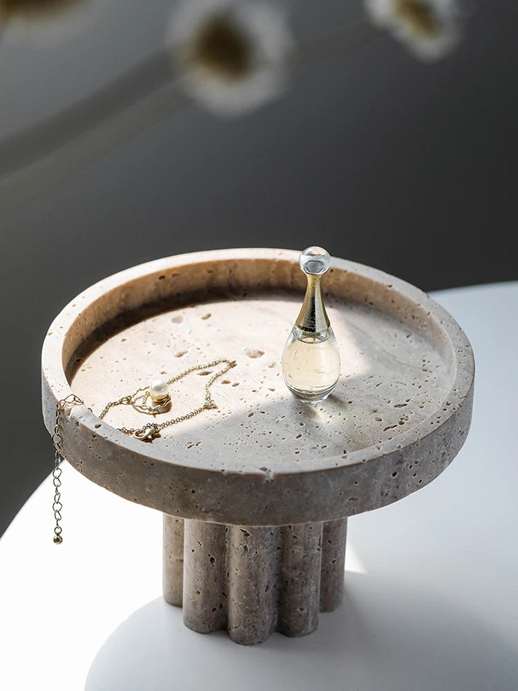 Marble Serving Tray with Legs