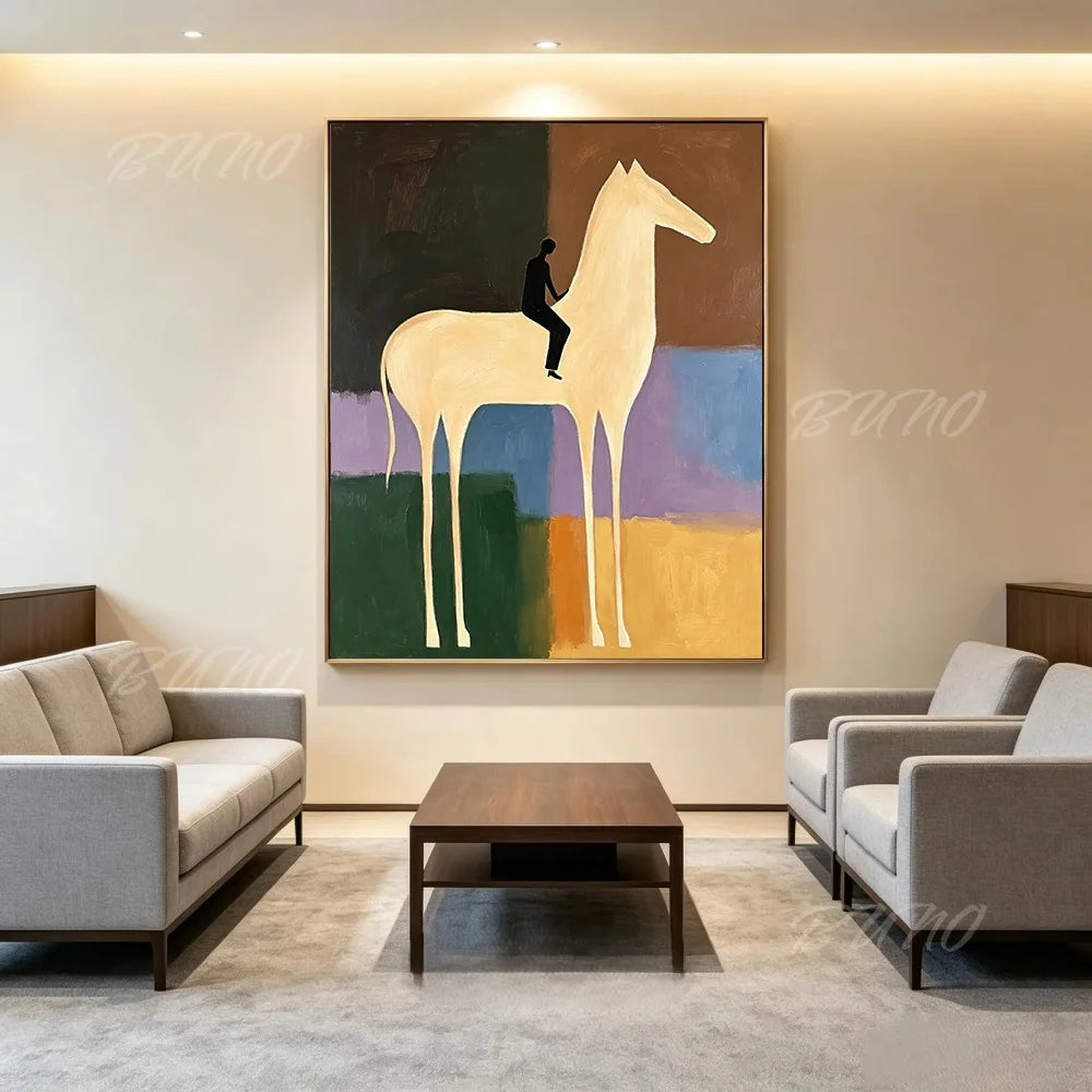 White Horse Palette Painting