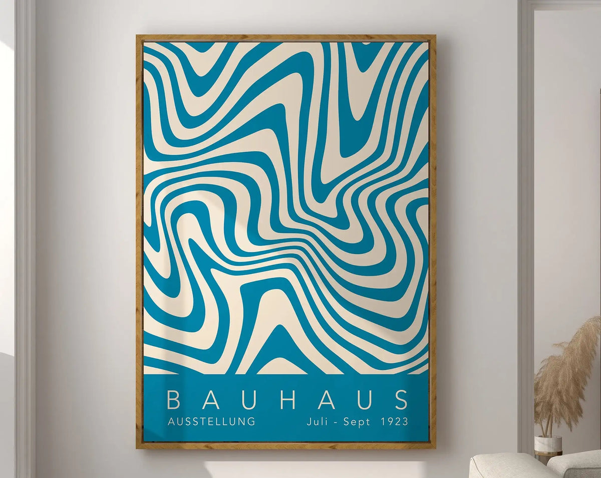 Bauhaus Geometric Poster