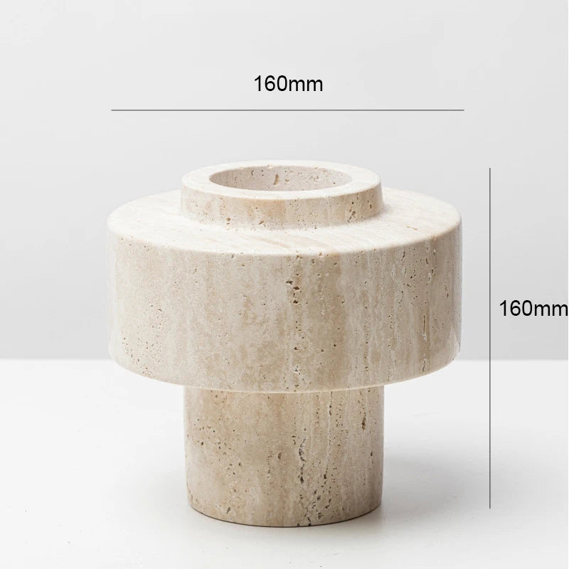 Natural Marble Pillar Vase
