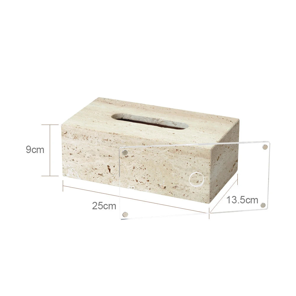 Natural Marble Tissue Box Decorative