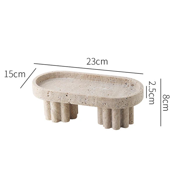 Marble Serving Tray with Legs