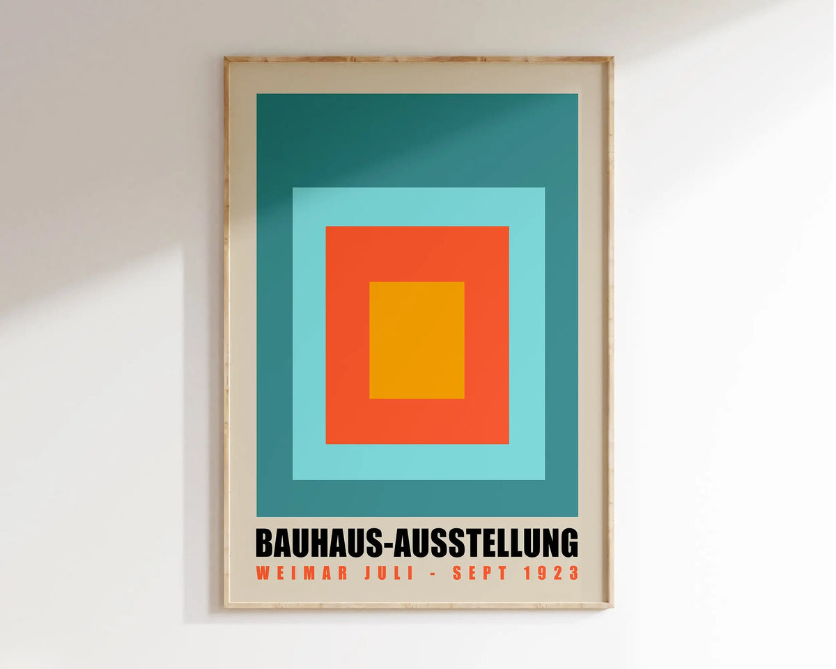 Bauhaus Geometric Poster