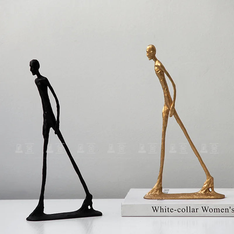 Cast Iron Figure Sculpture