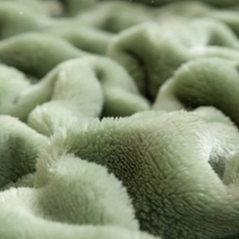 Sage Fleece Throw Blanket