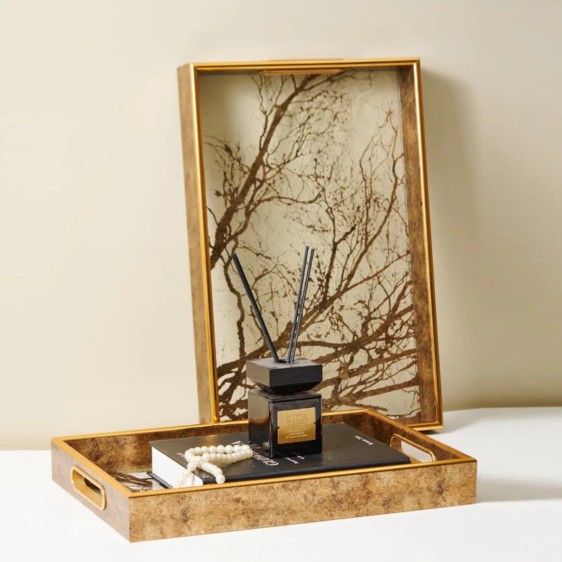 Gilded Branch Tray