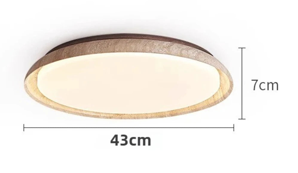 Yellow Cave Stone Ceiling Lamp