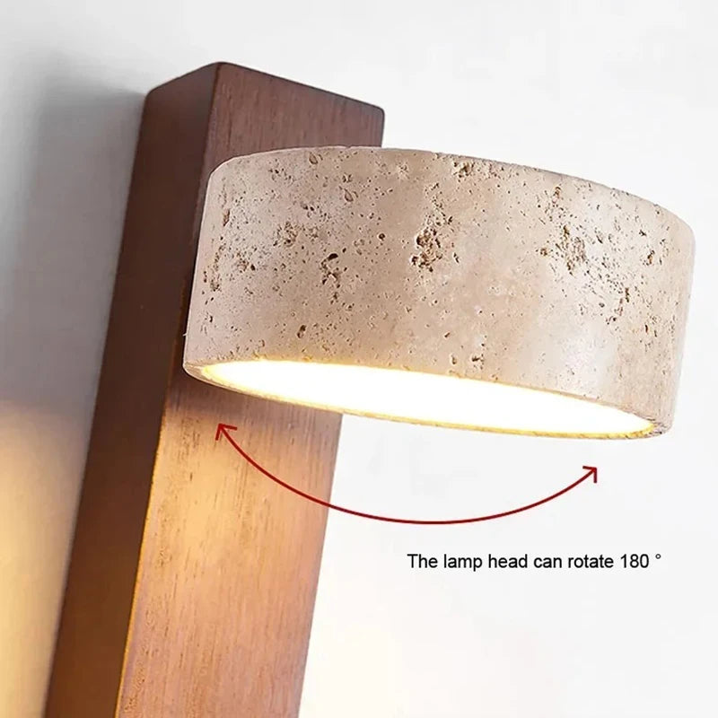 Wabi Sabi Cave Stone Wall Lamp
