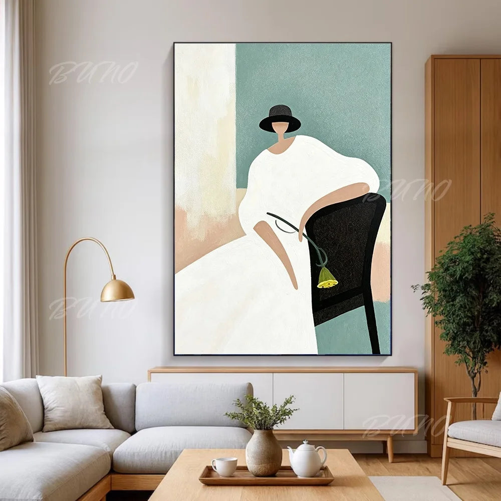 Minimalist Fashion Woman Art