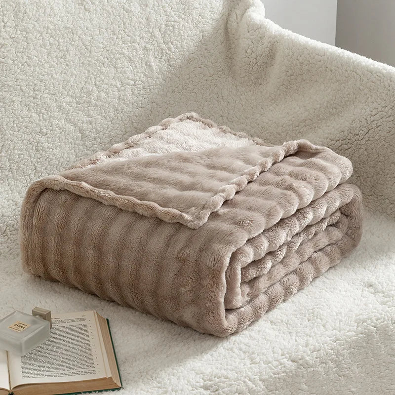 Sage Fleece Throw Blanket