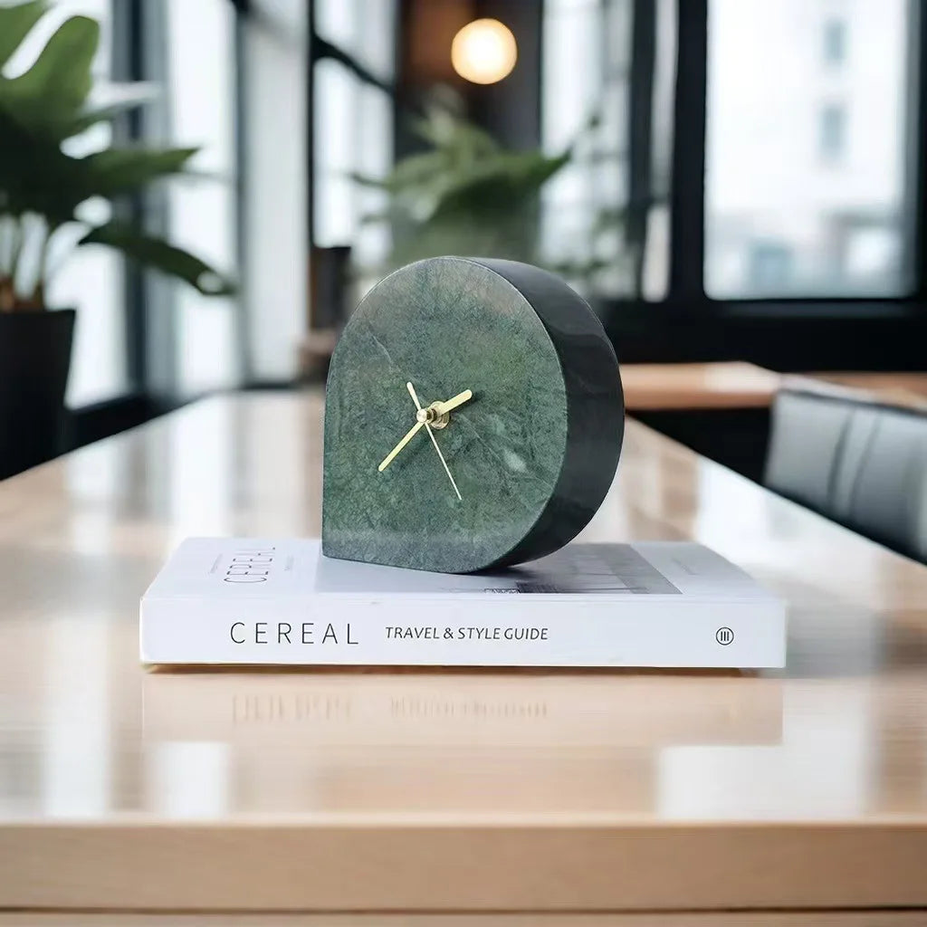 Stone Mantel Clock