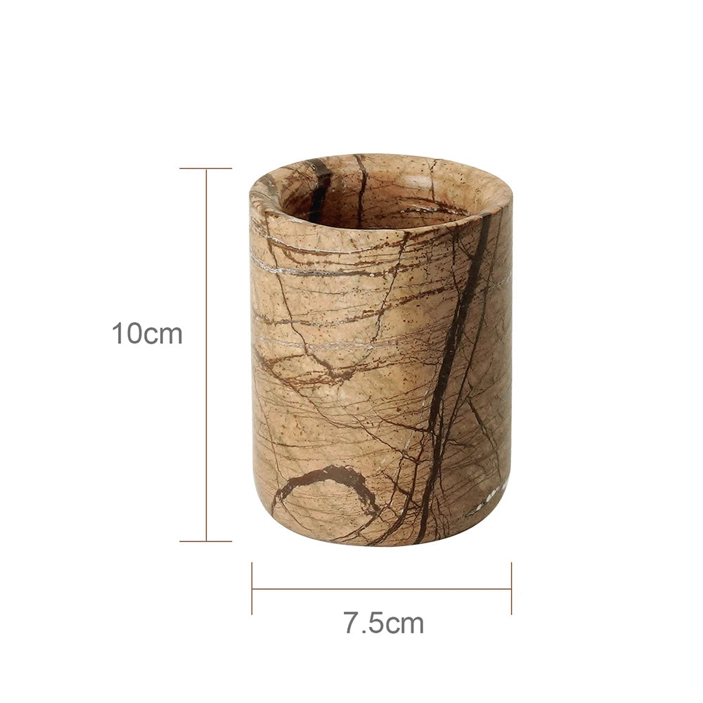 Rainforest Brown Marble Bath Set