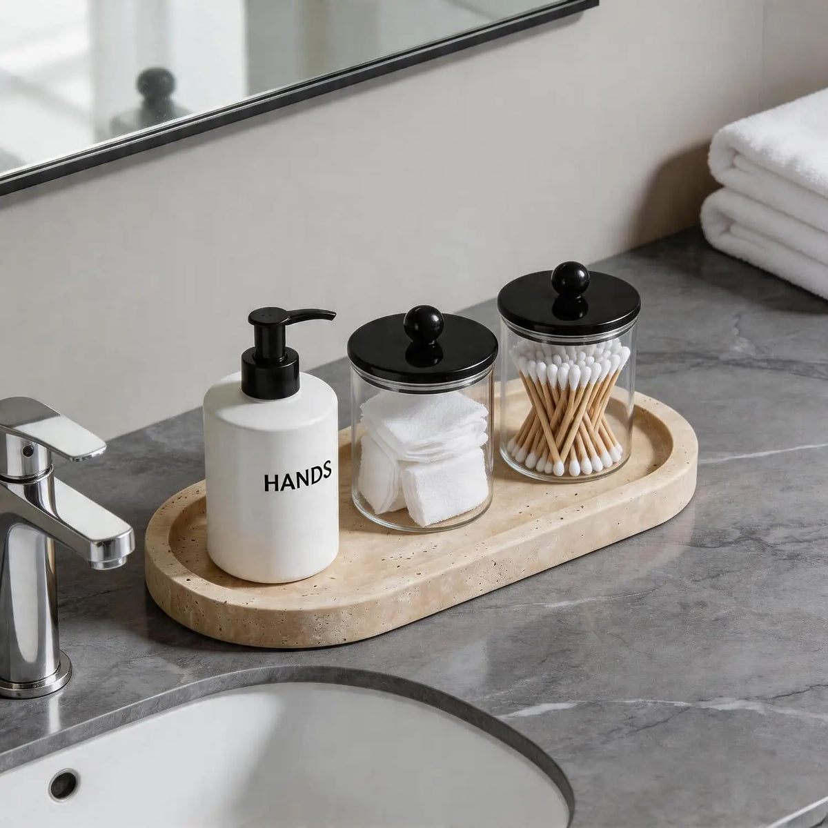 Travertine Vanity Tray