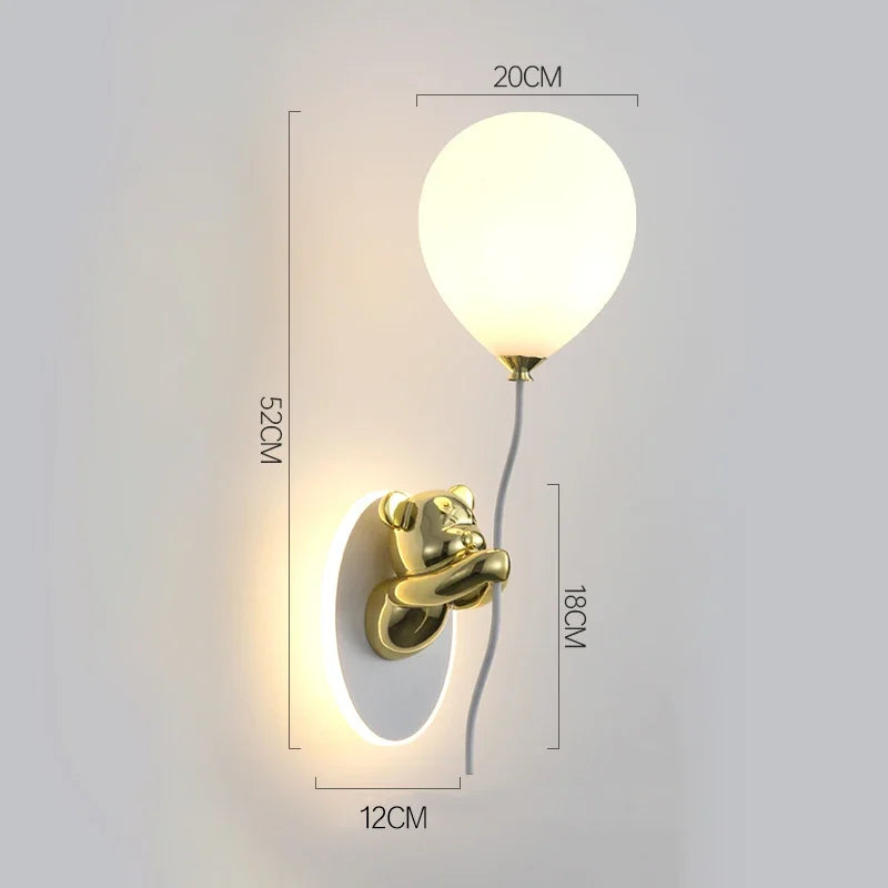 Bear Balloon Wall Lamp