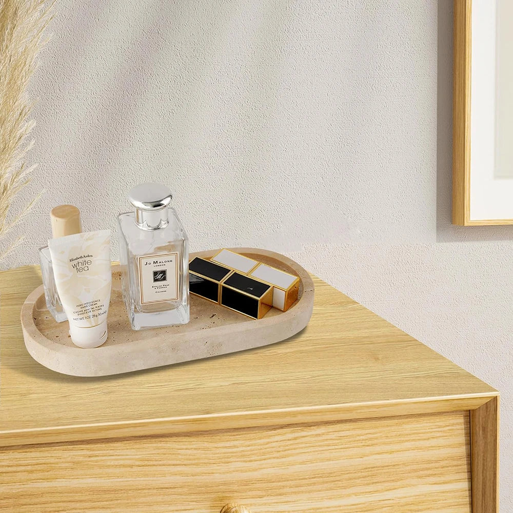 Travertine Stone Tray for Soap