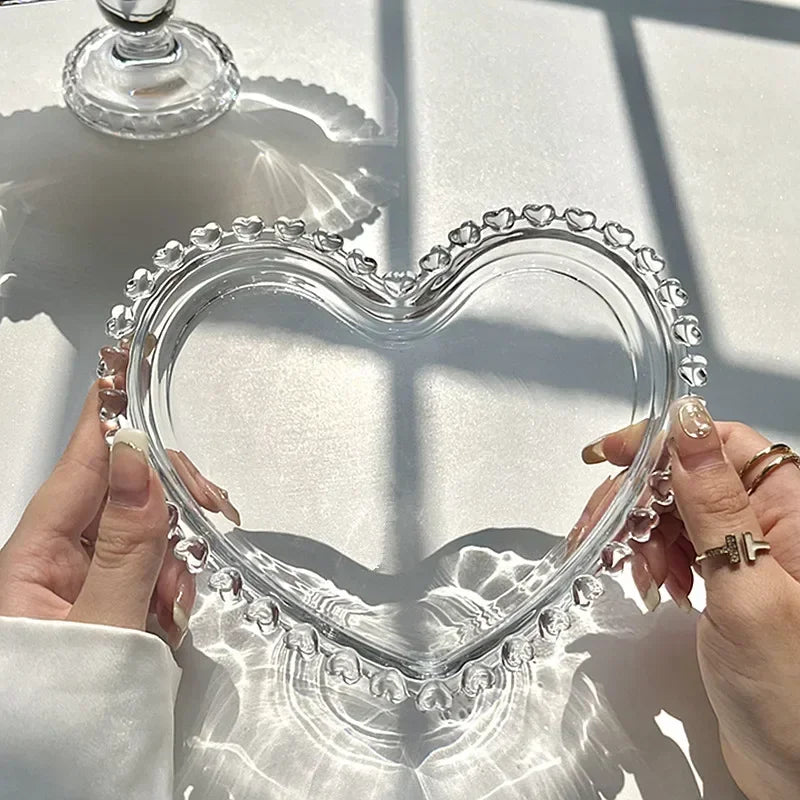 Love fruit glass plate retro