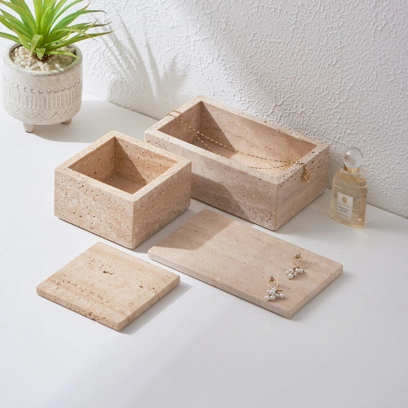 Travertine Jewellery Box