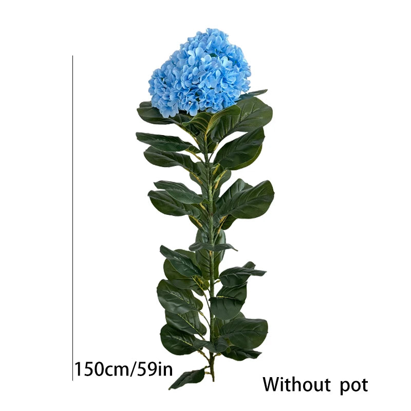 Artificial Hydrangea Tree Faux Potted