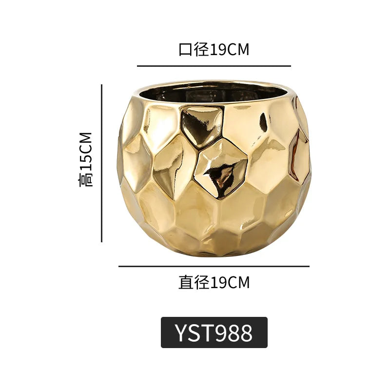 Geometric Ceramic Vase