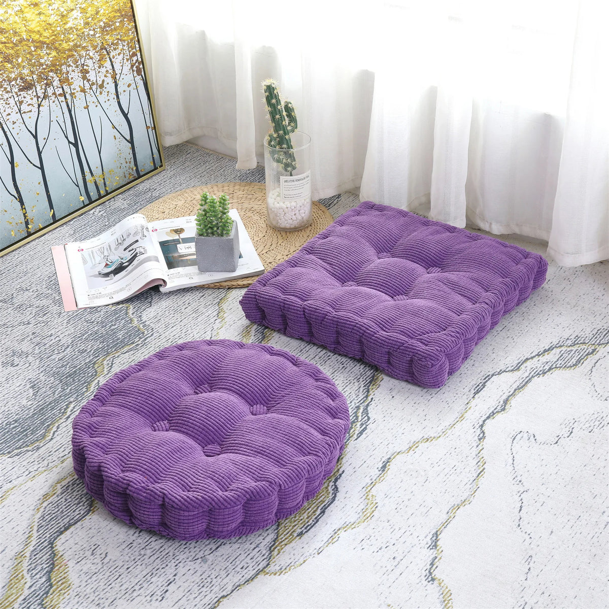 Meditation Floor Square Pillow