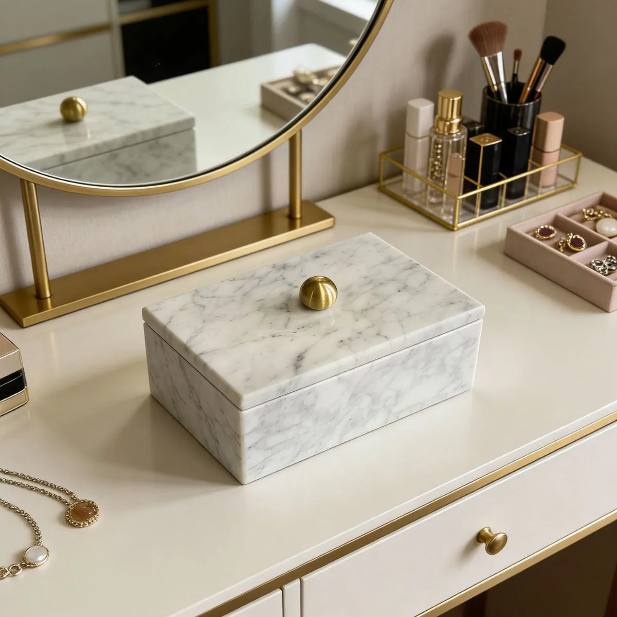 Marble Jewellery Box