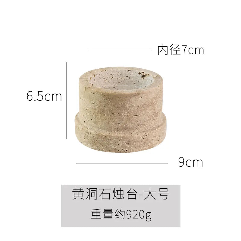 Cave Stone Candlestick