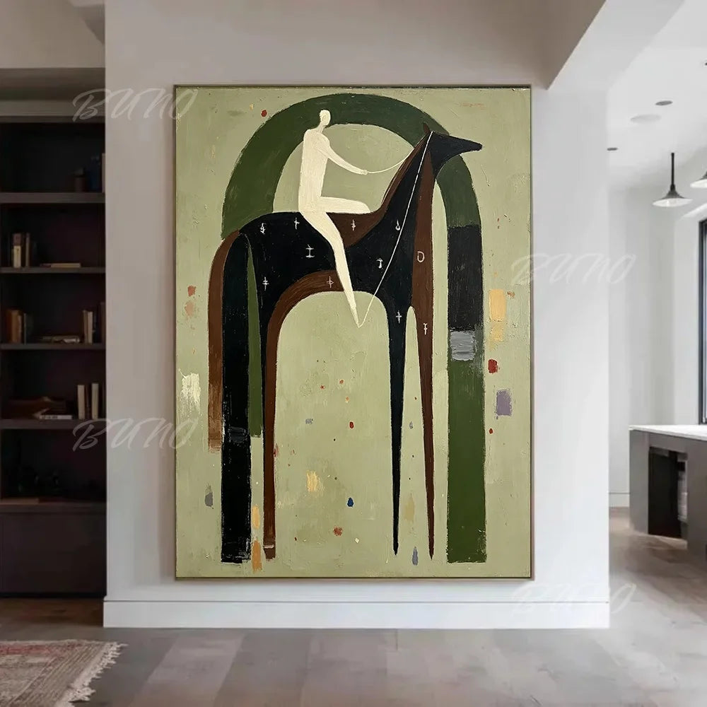 Mid-Century Modern Horse Art