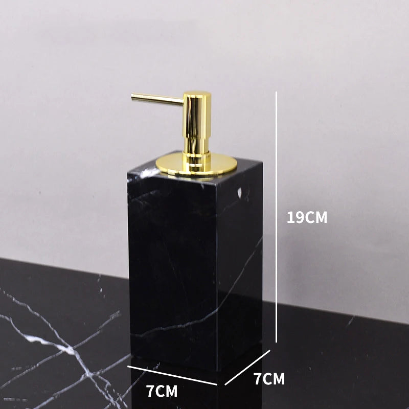 Nero Marquina Marble Bath Set