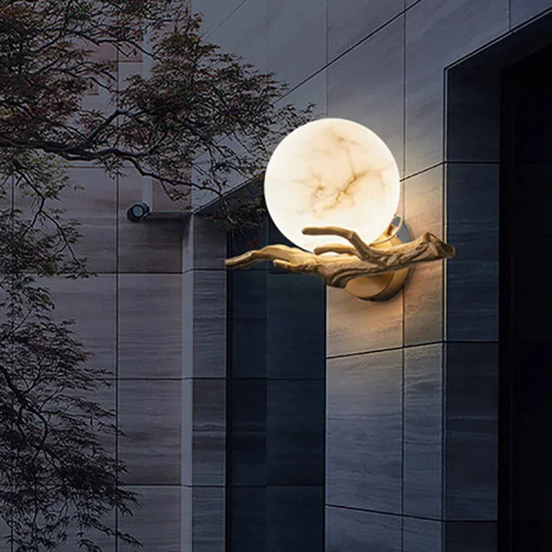 Italian Marble Waterproof Wall Lamp