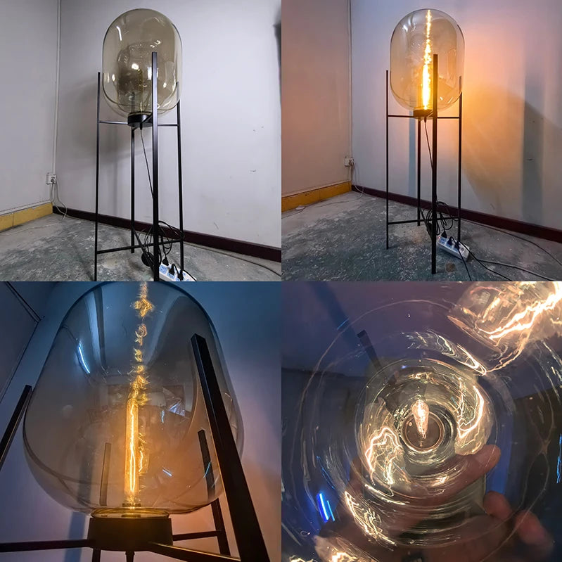 Industrial Style Smoke Gray Glass