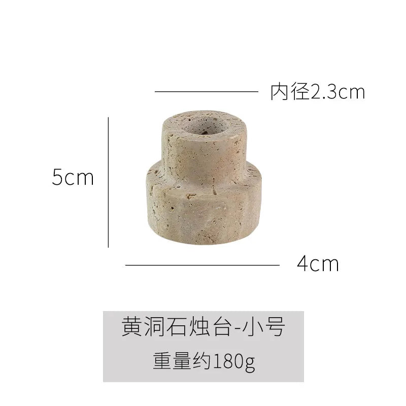 Cave Stone Candlestick