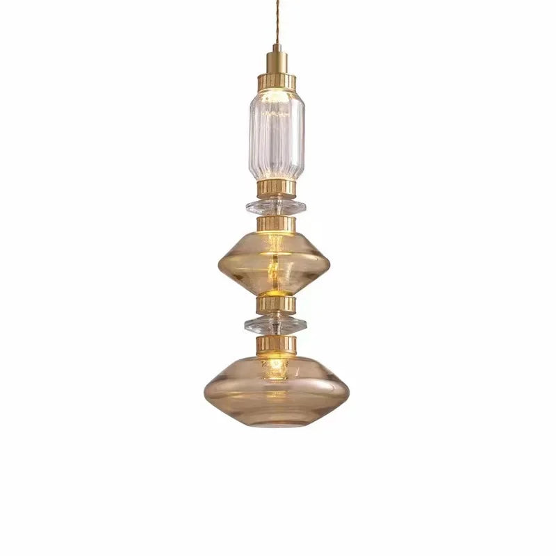 Amber Glass Pendant Lamp