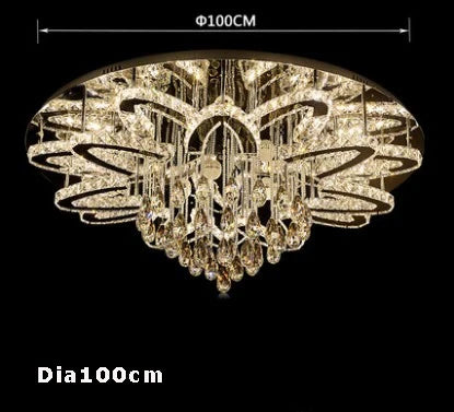 Round RGB Crystal Chandelier