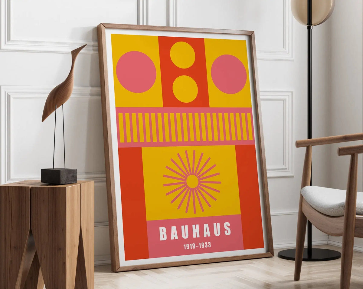 Bauhaus Geometric Poster