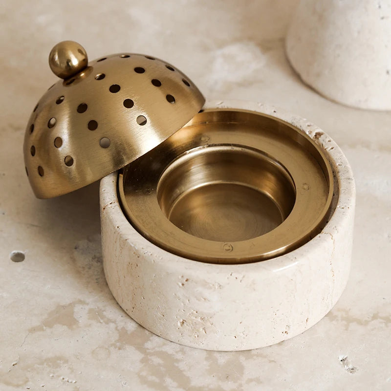 Travertine Mabkhara Burner Oud Mubkhar