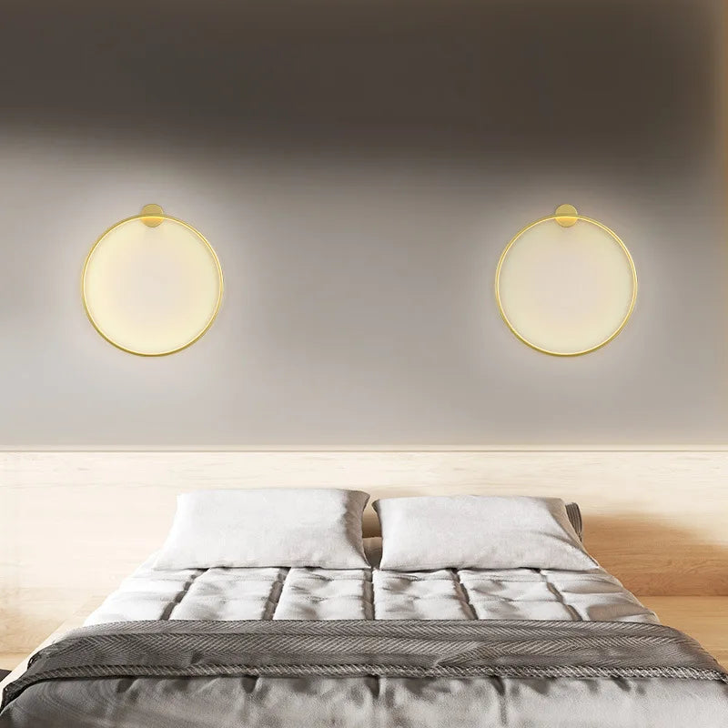 Minimalist LED Circle Background Wall Lamp