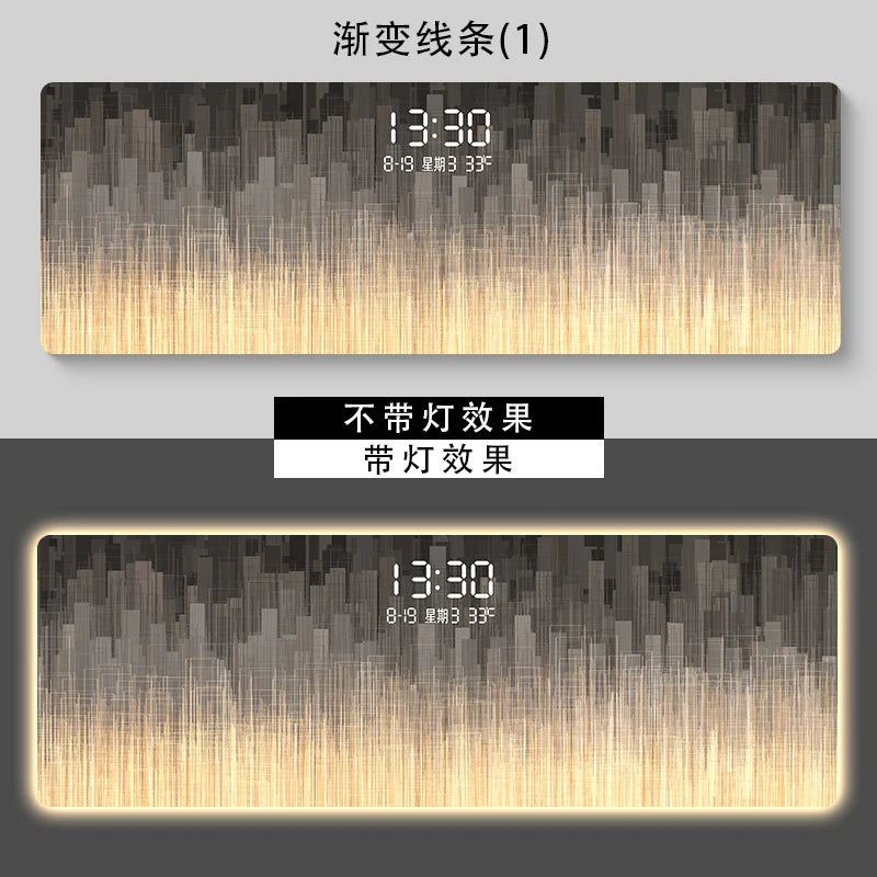 Minimalist Clock Wall Panel