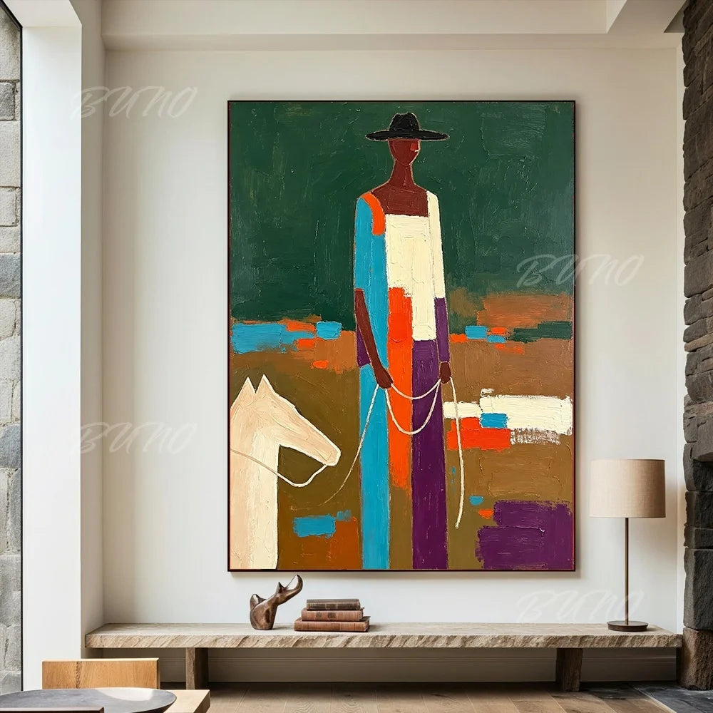 White Horse Palette Painting