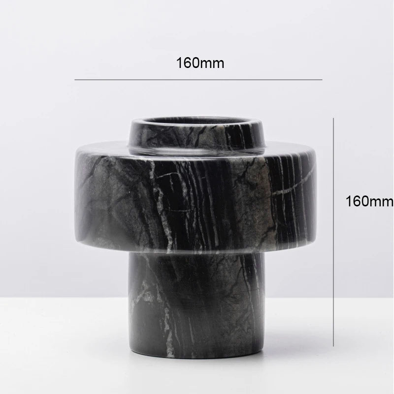 Natural Marble Pillar Vase