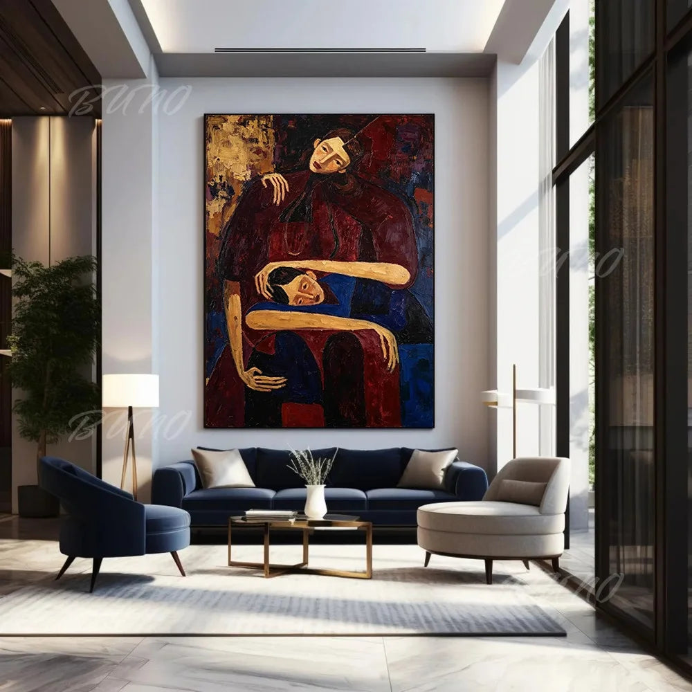 Art Deco Cubist Figure Art