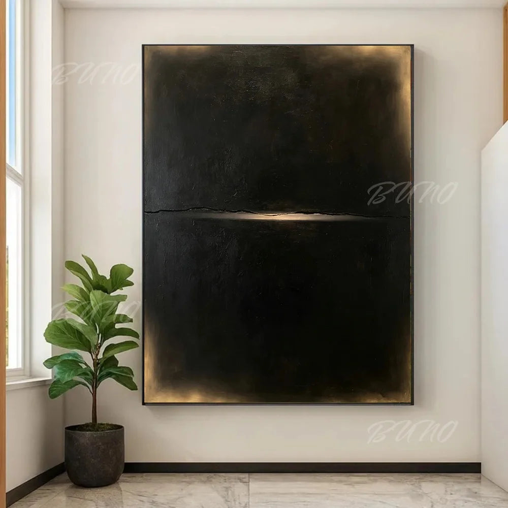 Minimalist Black Canvas Art