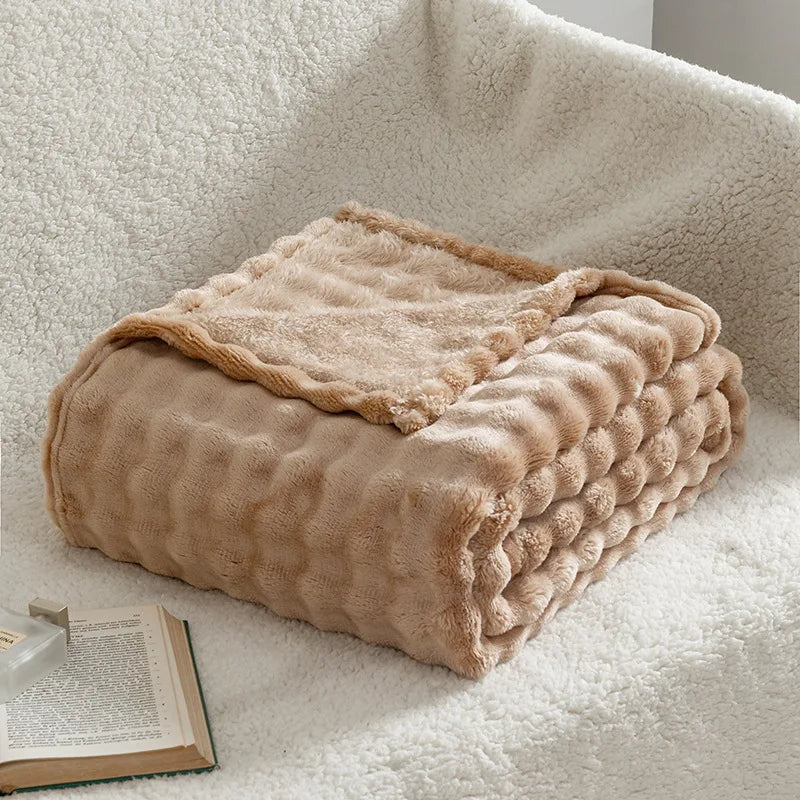 Sage Fleece Throw Blanket