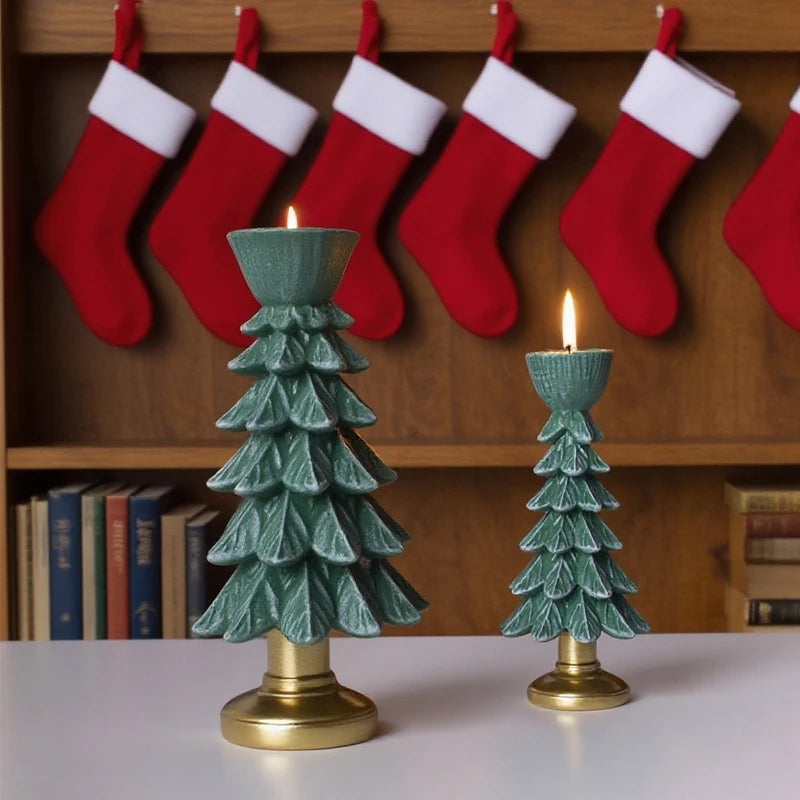 Christmas Tree Candle Holder Holiday