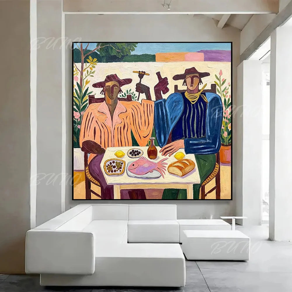 Mediterranean Figures Art