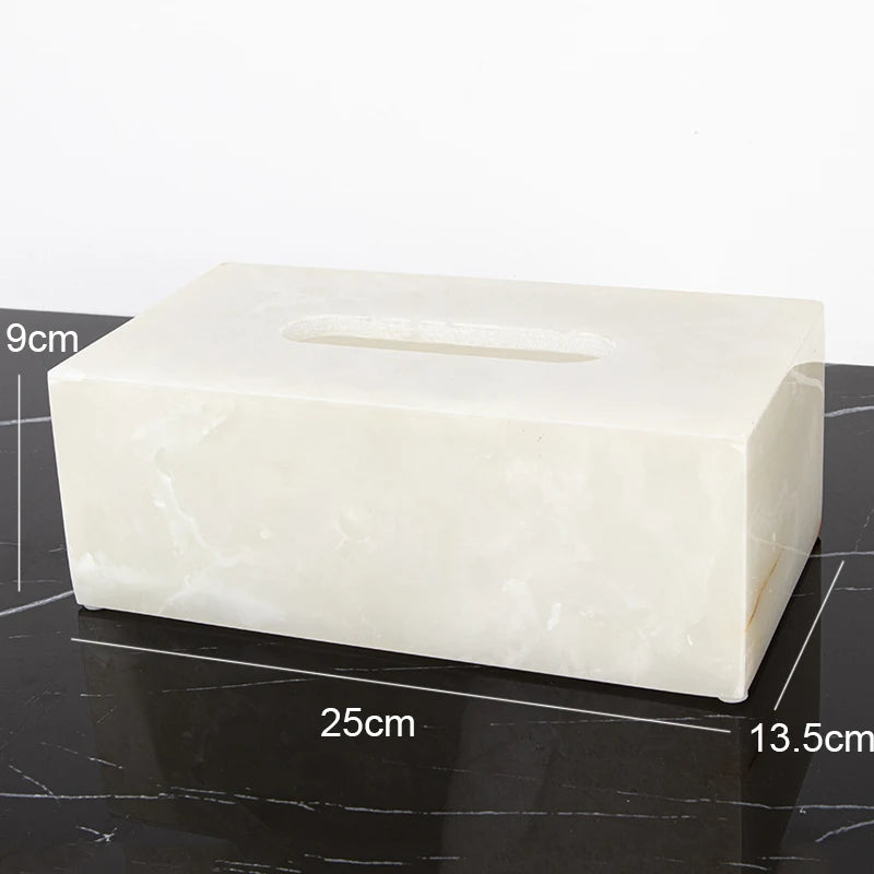 White Onyx Vanity Set